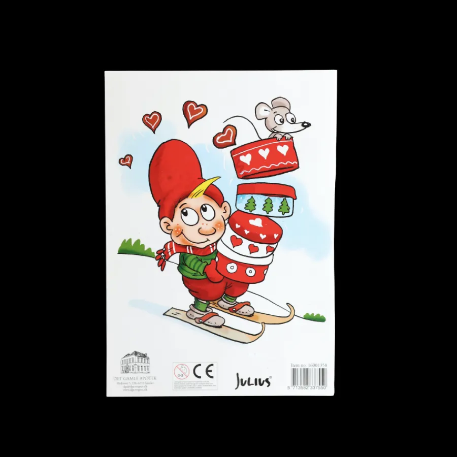 Ukendt Julius Bage- og Malebog 28 sider> Julepynt & Dekoration|Jul