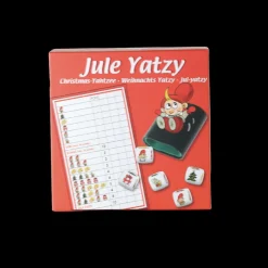 Ukendt Julius Yatzy Spil. ( 5 terninger, 1 blok og 1 bæger)> Julepynt & Dekoration|Jul