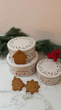 Basic u0026 More Kagedåse Juledesign Sæt 3 stk.><noscript><img width=