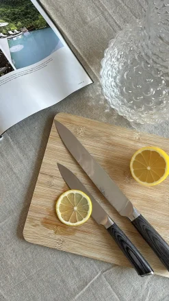 Basic u0026 More Køkkenkniv CLAUDE (33cm) Sort> Julegaver Til Ham|Køkkenknive & Sakse