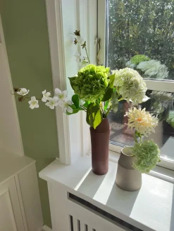 Knapstrup - Clay Vase Warm Sand (18cm)> Julegaver Til Hende|Vaser & Krukker