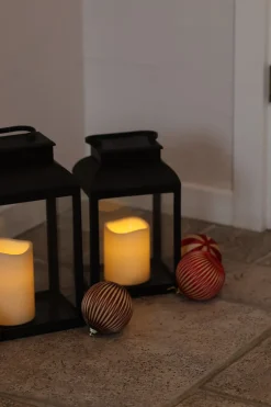 Basic u0026 More Lanterne med LED Lys (15x12,2x25cm)><noscript><img width=