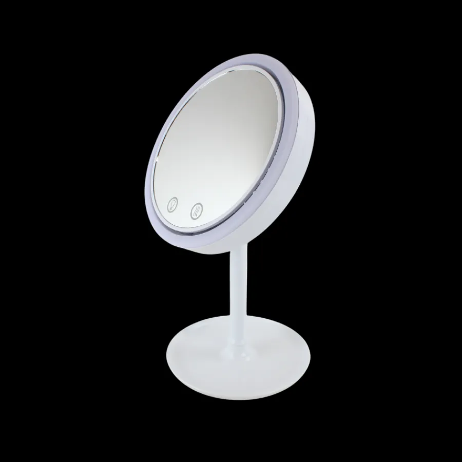 Basic u0026 More LED Spejl med blæser, Bruger 4 x AA Batterier> Makeup & Tilbehør|Makeup & Tilbehør