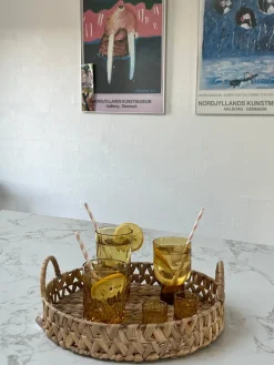 Lyngby Glas Lyngby - Vandglas Sorrento Amber 4 stk (30 cl)><noscript><img width=