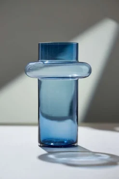 Lyngby Glas Lyngby Tube Vase (H:30cm). Dark Blue><noscript><img width=