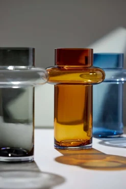 Lyngby Glas Lyngby Tube Vase (H:30cm). Dark Blue><noscript><img width=