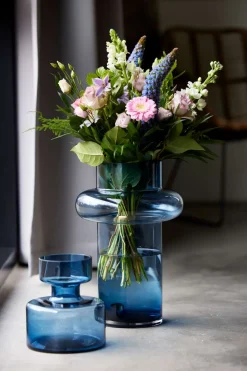 Lyngby Glas Lyngby Tube Vase (H:30cm). Dark Blue><noscript><img width=