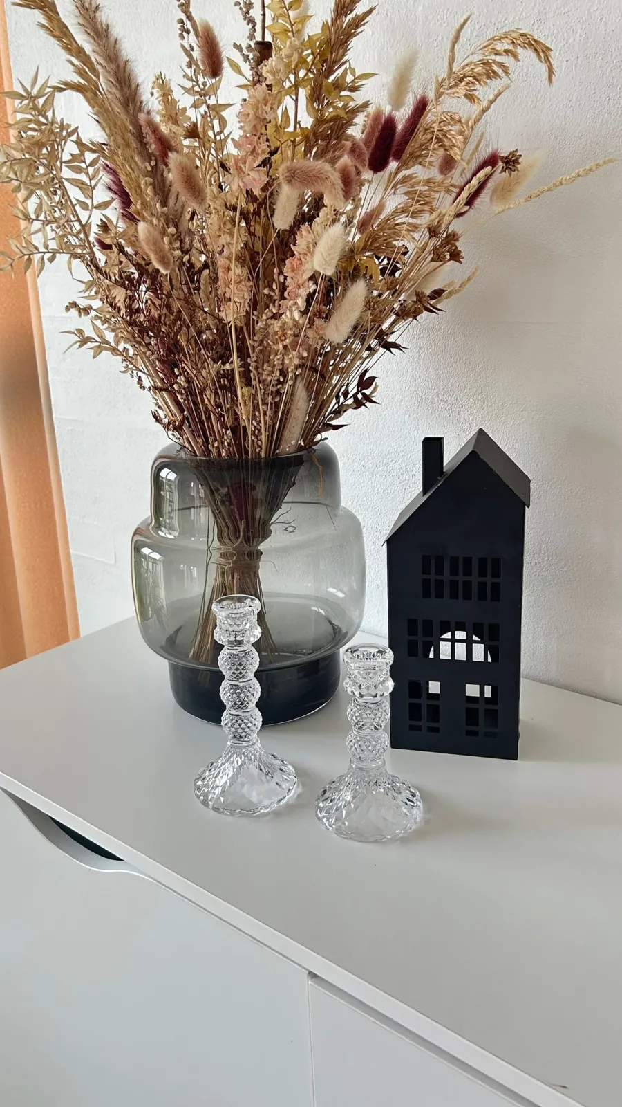 Basic u0026 More Lyshus Metal Sort (25cm)> Lysestager & Stearinlys