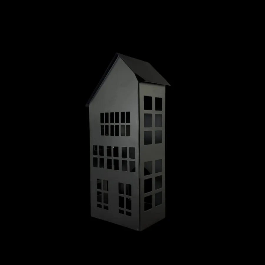 Basic u0026 More Lyshus Metal Sort (25cm)> Lysestager & Stearinlys