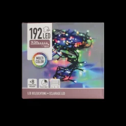 Basic u0026 More Lyskæde 192 LED Multifarve Udendørs (14,5m)> Julepynt & Dekoration|Jul