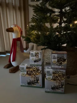 Basic u0026 More Lyskæde Micro Cluster 1500 LED Varm Hvid Udendørs (30 m)><noscript><img width=