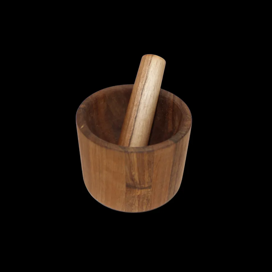 Basic u0026 More Morter i Træ ( Ø12x9,3cm)> Køkkenredskaber
