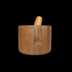 Basic u0026 More Morter i Træ ( Ø12x9,3cm)><noscript><img width=