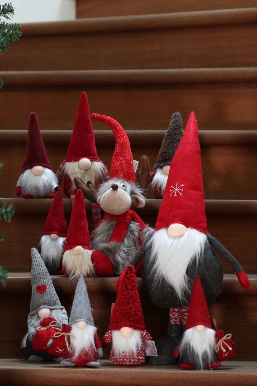 Basic u0026 More Nisse CLARENCE Rød (H45cm)> Julepynt & Dekoration|Jul