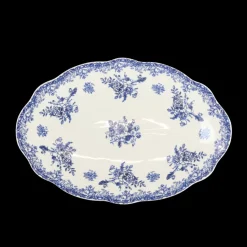 Basic u0026 More Oval Fad DINNA (30,6x21x2,4 cm) Blå> Julegaver Til Hende|Skåle & Fade