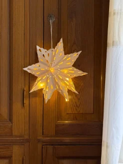 Ukendt Papirsstjerne til Ophæng m. Micro LED> Julepynt & Dekoration|Jul