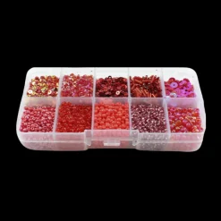 Basic u0026 More Perler i æske m/10 rum, mix rød> Julegaver Til Hende|Øvrige Hobbyartikler