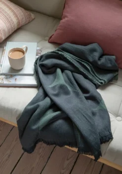 Basic u0026 More Plaid Loop Grøn (130x180cm)><noscript><img width=