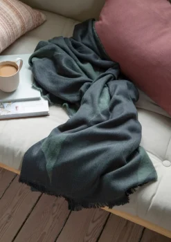 Basic u0026 More Plaid Loop Grøn (130x180cm)><noscript><img width=