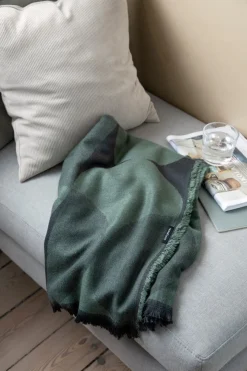 Basic u0026 More Plaid Loop Grøn (130x180cm)><noscript><img width=