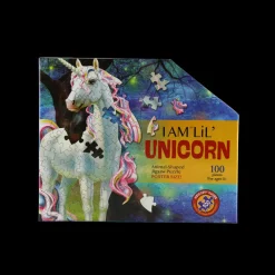 Basic u0026 More Puslespil Unicorn 100 brikker><noscript><img width=