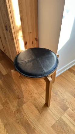 Basic u0026 More Rund Skindpude. Sort><noscript><img width=