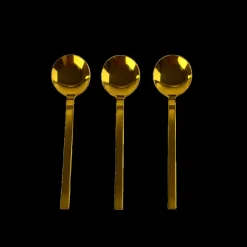 Basic u0026 More Serveringsske CLARE (3pcs) Guld> Julegaver Til Hende|Skeer