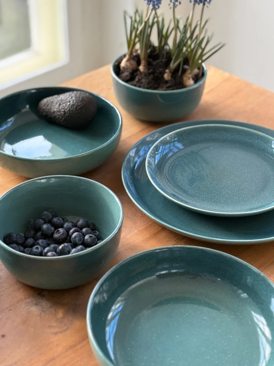 Basic u0026 More Skål ANDREA i Grøn (Ø20x5,5cm)> Julegaver Til Ham|Skåle & Fade