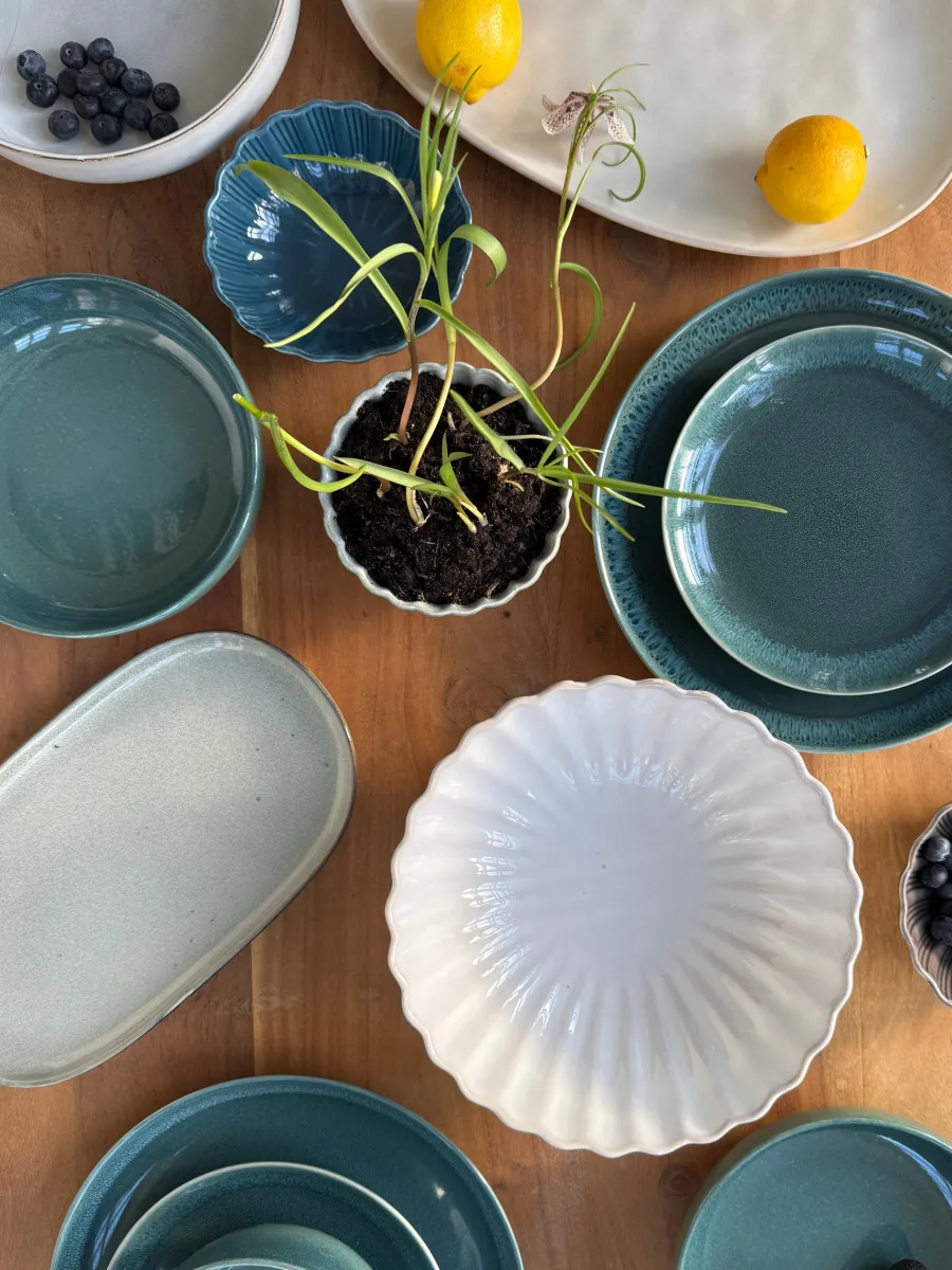 Basic u0026 More Skål ANDREA i Grøn (Ø20x5,5cm)> Julegaver Til Ham|Skåle & Fade