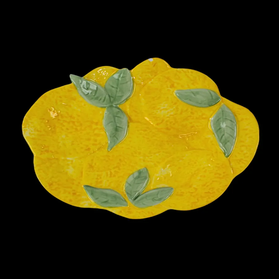 Basic u0026 More Skål Citron Design Gul GABI (28x19x2,7cm)> Julegaver Til Hende|Skåle & Fade