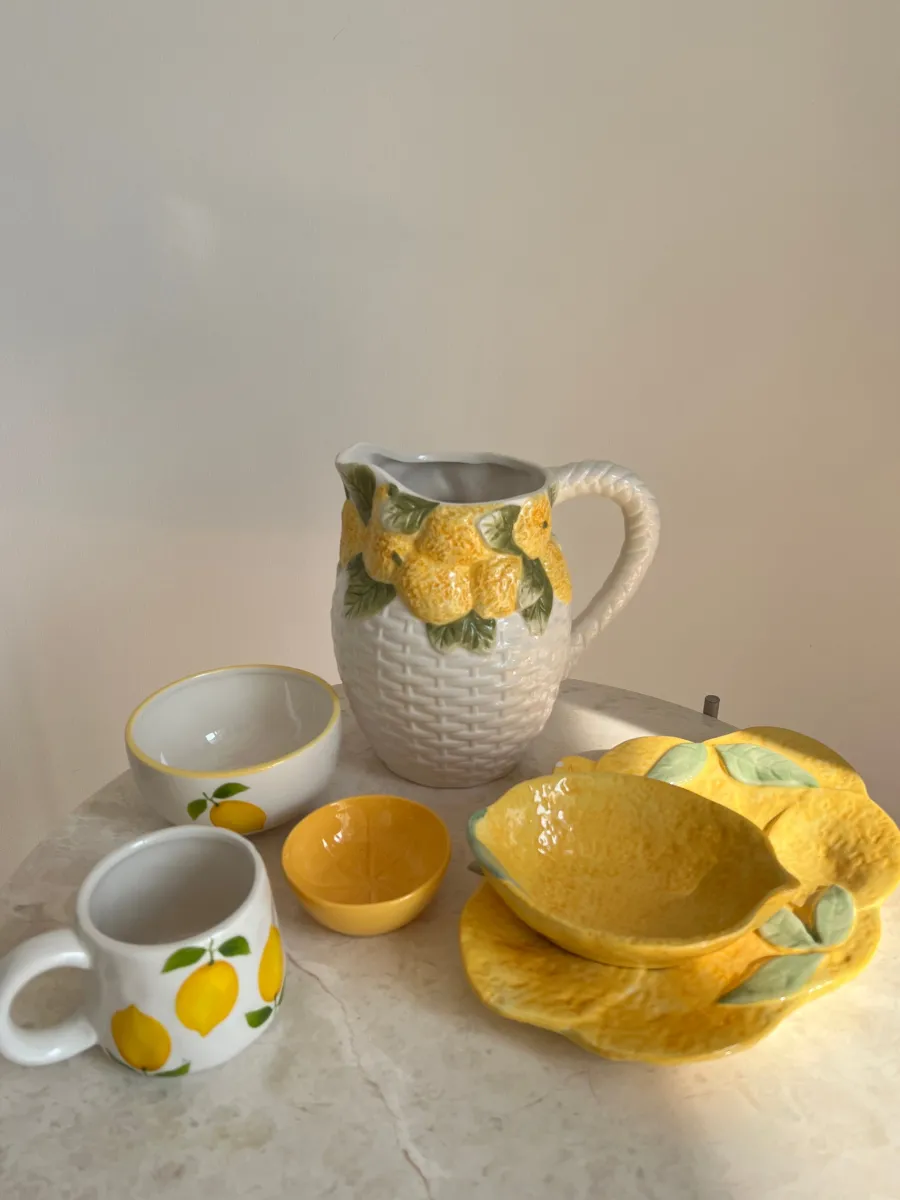 Basic u0026 More Skål Citron Design Gul GABI (Ø8,5x 3,4cm)> Skåle & Fade