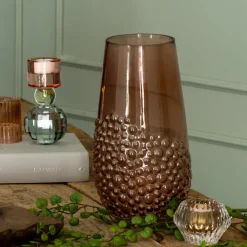 Speedtsberg Vase m. Bobler Ø13x25cm. Dark Rose> Vaser & Krukker