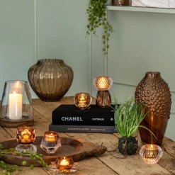 Speedtsberg Vase m. Bobler Ø16x30cm. Mørkebrun> Vaser & Krukker