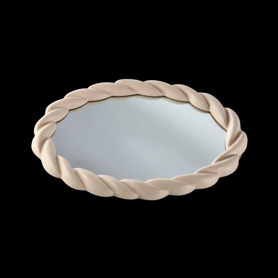 Basic u0026 More Spejl FADDA (25x34,5x2,7cm) Beige> Julegaver Til Hende|Dekoration