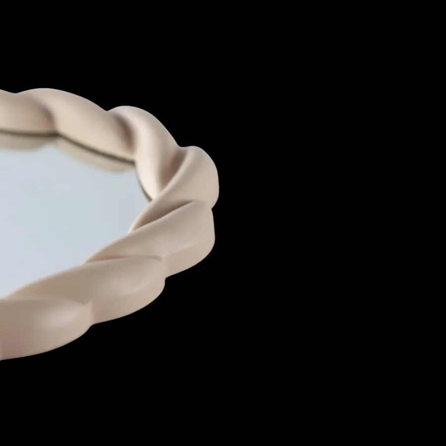 Basic u0026 More Spejl FADDA (25x34,5x2,7cm) Beige> Julegaver Til Hende|Dekoration