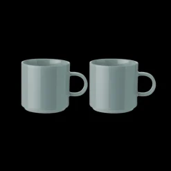 Stelton - Krus Lys Støvet Grøn 2 stk> Julegaver Til Ham|Kopper & Krus