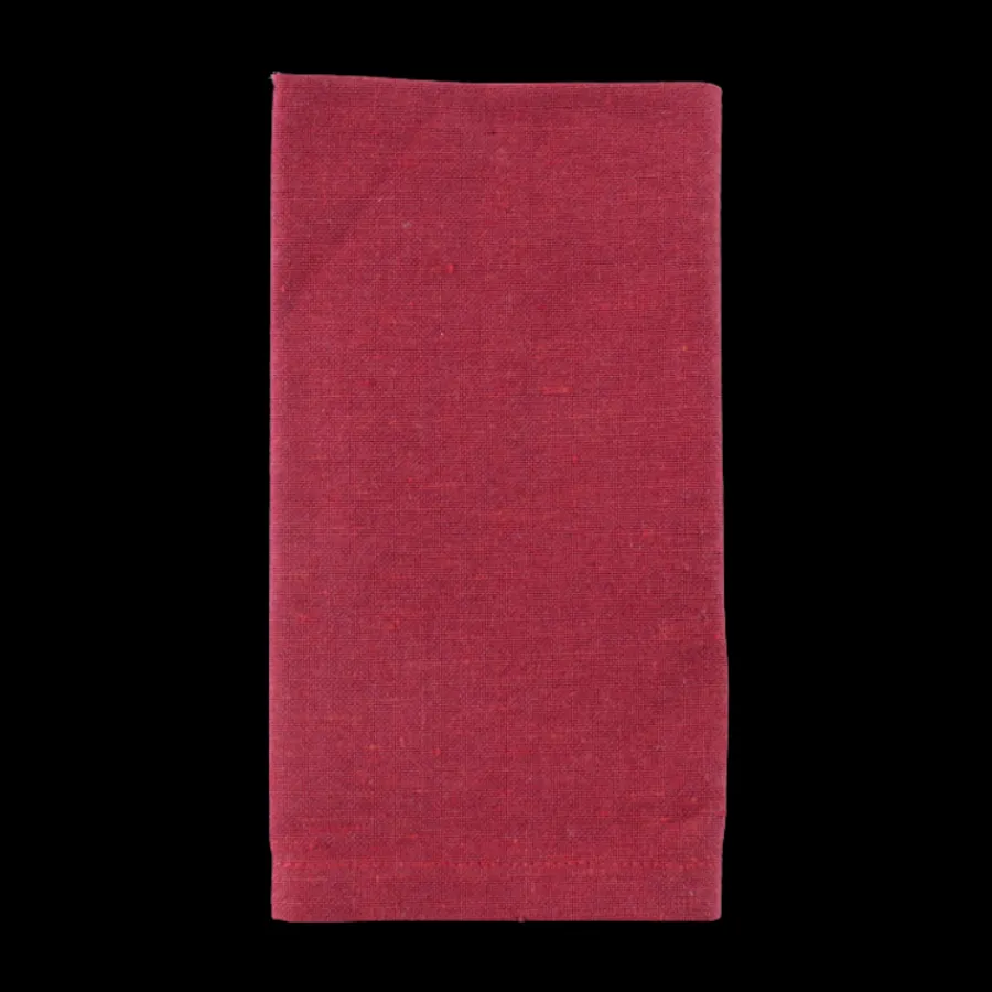 Basic u0026 More Stofserviet i Rød FROST (40x40cm)> Servietter