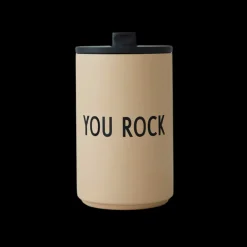 Design Letters Termokop. Beige> Termo- & Vandflasker