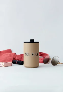 Design Letters Termokop. Beige> Termo- & Vandflasker