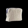 Basic u0026 More Toilettasker m Beige og Camel Stribe EASON ( 27x10x20cm) Stor> Julegaver Til Hende|Toilettasker