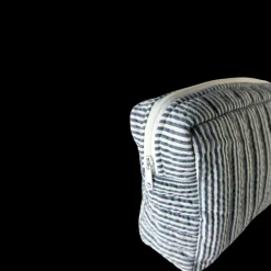 Basic u0026 More Toilettasker m Beige og Grå Stribe EASON ( 27x10x20cm) Stor><noscript><img width=