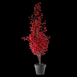 Basic u0026 More Træ m. Røde Bær i Potte (70cm)> Julepynt & Dekoration|Jul