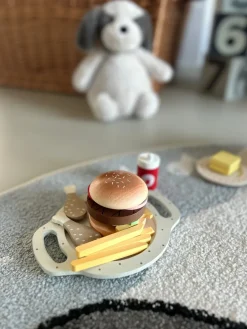 Basic u0026 More Trælegetøj Burger Sæt><noscript><img width=