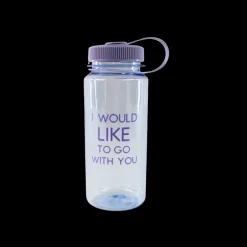 Basic u0026 More Vandflaske "Would like to go with you" (750ml) Lilla> Termo- & Vandflasker