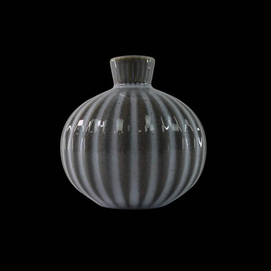 Basic u0026 More Vase EVALD (11x11x11cm) Lyseblå/Grå> Julegaver Til Hende|Boligtilbehør