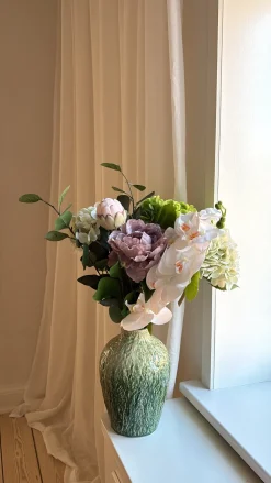 Basic u0026 More Vase FLOREN (Ø17x25 cm) Grøn><noscript><img width=