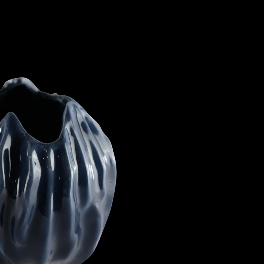 Basic u0026 More Vase i Kermaik FABIA (Ø18,2 x 20,7cm) Blå> Julegaver Til Ham|Vaser & Krukker