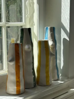 Villa Collection - Vase Whimsy Blå Stentøj (34cm)><noscript><img width=