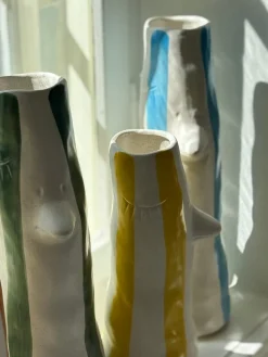 Villa Collection - Vase Whimsy Blå Stentøj (34cm)><noscript><img width=