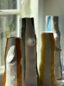 Villa Collection - Vase Whimsy Blå Stentøj (34cm)><noscript><img width=